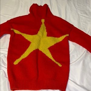 Red Sweater with Yellow Star